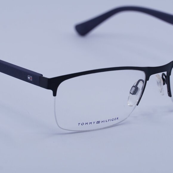 Tommy Hilfiger TH1528 0PJP 00 Eyeglasses Blue 56mm Rectangle Frame - Picture 2 of 11